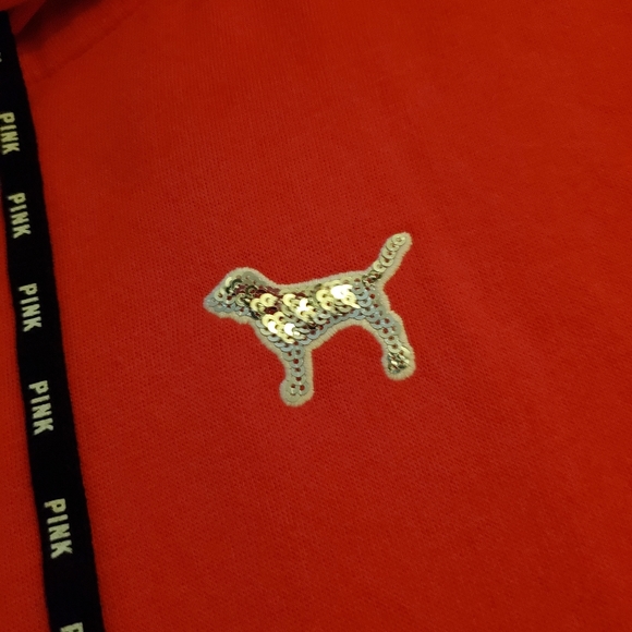 VS Pink Quarter Zip Hoodie - Picture 2 of 7